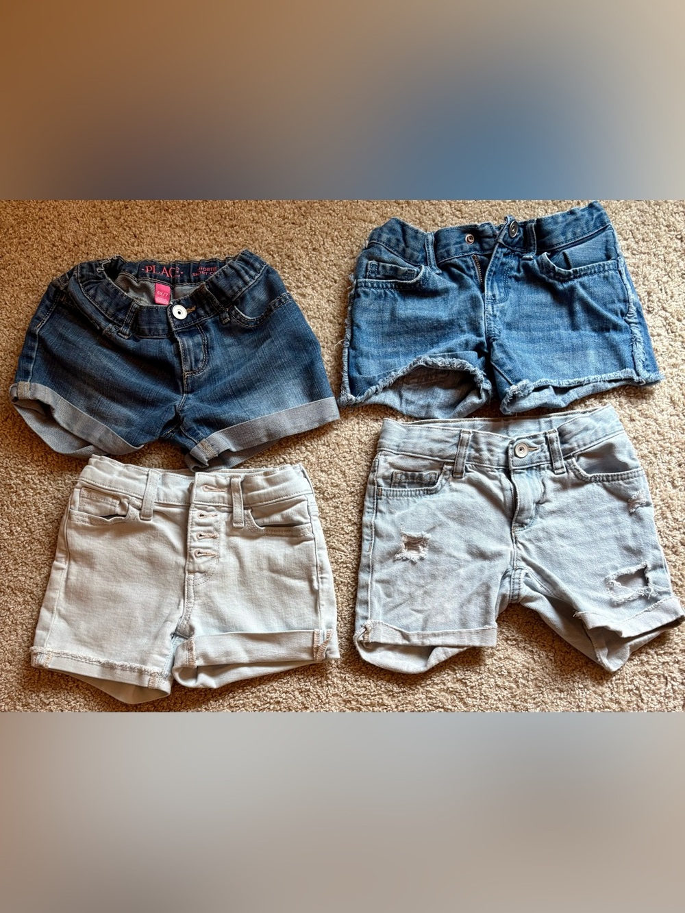 Girls’ Denim Shorts Bundle – Size 6 | 4 Pairs